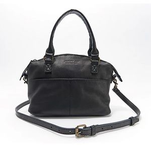 American Leather Co. Carrie Mini Dome Satchel Crossbody in Black